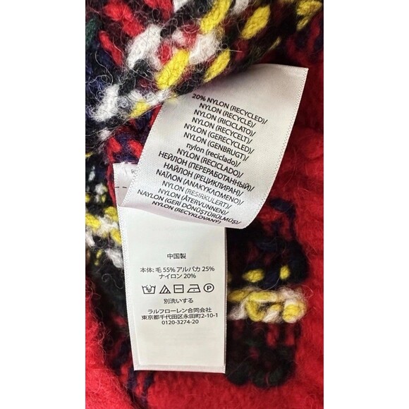 Polo Ralph Lauren Men's Plaid Wool-Blend Sweater Red SZ. S NWT$398 - Picture 7 of 14